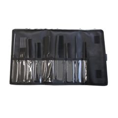 Eurostil fésű szett 9 db-os FEKETE