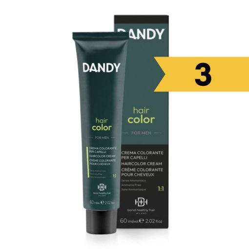 Dandy Hair Color férfi hajszínező 60ml 3