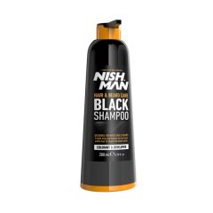 Nish Man haj és szakáll fekete sampon 200 ml