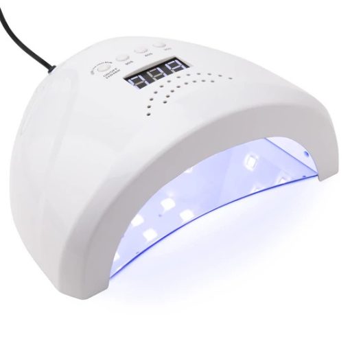 NiiZA 48W UV/LED lámpa fém talpas digitális kijelzővel fehér