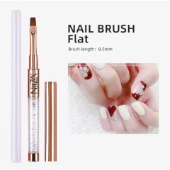 NiiZA Műkörmös ecset zselé lapos #09 8,5 mm