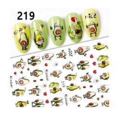 NiiZA Körömmatrica - 219 avokádó