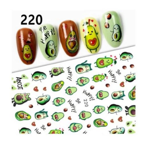 NiiZA Körömmatrica - 220 avokádó