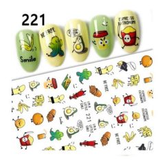 NiiZA Körömmatrica - 221 vicces ételek