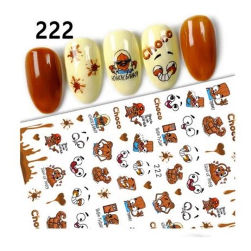 NiiZA Körömmatrica - 222 csoki