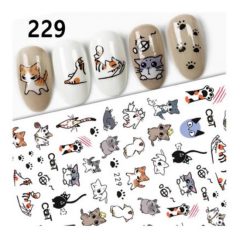 NiiZA Körömmatrica - 229 cica