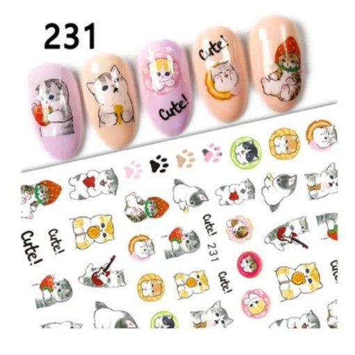 NiiZA Körömmatrica - 231 cica