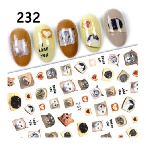 NiiZA Körömmatrica - 232 cica