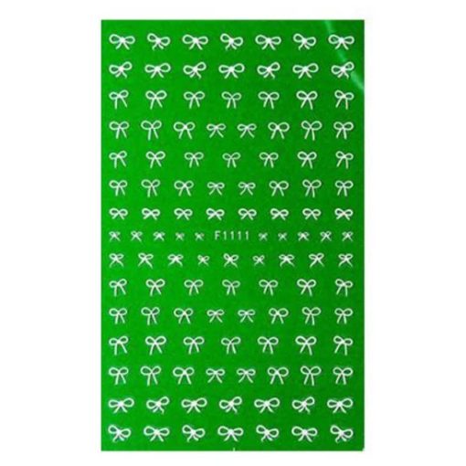 NiiZA Körömmatrica - F1111 White masni