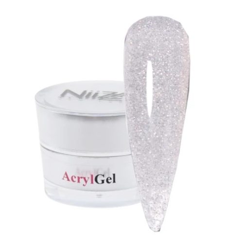 NiiZA AcrylGel - Gilded Gala Silver 15 g