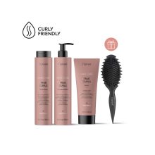 Ajándékcsomag LAKME Teknia True Curls hullámos hajra + kefe
