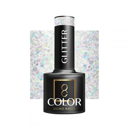 Ocho Nails Hibrid géllakk G02 Glitter 5 gramm