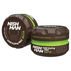 Nish Man Hair Styling Matte Wax (08) 150ml