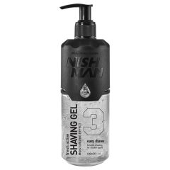 Nish Man Fresh active Shaving gél 03 Clear 400 ml
