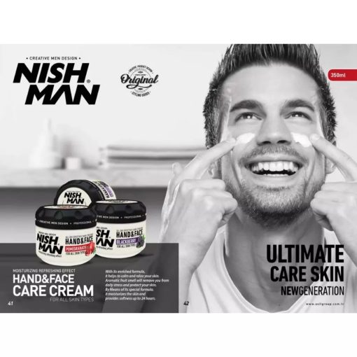 Nish Man Hand & Face Cream Blackberry kéz- és arckrém 300 ml