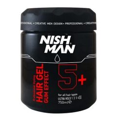 Nish Man Hair Styling Gel Gum Effect 5+ Ultra Hold 750ml