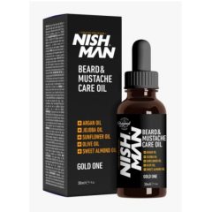   Nish Man szakáll és bajusz kondicionáló olaj Gold One 30 ml